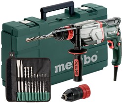Metabo UHE 2660-2 Quick SET Combihamer | 800w 2.8J + SDS-plus-boor-/beitelset (10-dlg) - 600697510