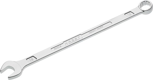 HAZET Ring-steeksleutel · extra lang · slanke uitvoering 600LG-18 · Buitentwaalfkant tractieprofiel · SW 18 mm