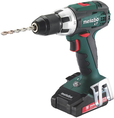 Metabo Accu-slagboormachine PowerMaxx SB Basic (600385500) 12 V 2 x Li-Ion; oplader LC 40; kunststof koffer, type accupack: Li-Ion, accuspanning: 12 V, accucapaciteit: 2 x 2 Ah