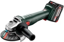 Metabo W 18 L 9-125 Accu Haakse Slijper | 18V | 2 x 4,0 Ah accu + lader | Metabox 165L - 602247510