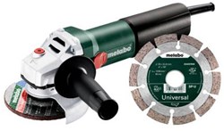 Metabo WQ 1100-125 SET | Haakse Slijper | 125mm | 1100 W | met snelspanmoer 610035920