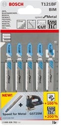 Bosch Accessoires Decoupeerzaagblad T121Bf 5 Speed For Metal  - 2608636702