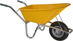 Little Jumbo Bouwkruiwagen | HDPE | Geel | 100 liter - 1251000875