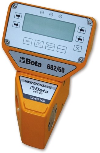 Beta Electronische en digitale momentmeter. Dynatester 682 zowel links al rechtsom te gebruiken. Opmerkelijk nauwkeurige uitlezing. Geleverd met serial uitgang RS 232. 682/400 - 006820040