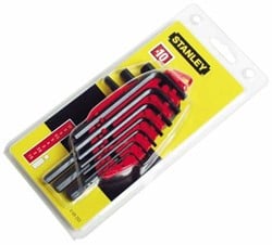 Stanley handgereedschap Stiftsleutelset 10 Dlg 1,5-10mm - 0-69-253