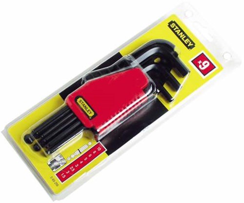 Stanley handgereedschap Bolzeskantsleutelset 9 Dlg 1,5-10mm - 0-69-256
