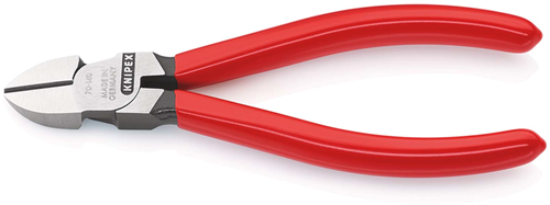 Knipex Zijsnijtang | 140 mm Lengte | Kunststof Bekleed | Zwart Geatramenteerd - 70 01 140 EAN