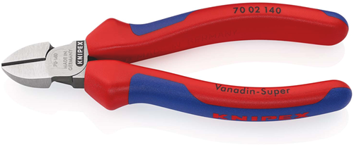 Knipex Zijsnijtang | 140 mm Lengte | Meer-Componentengrepen | Zwart Geatramenteerd - 70 02 140 SB