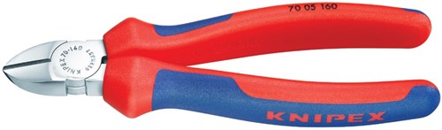 Knipex 70 05 160 zijsnijtang verchroomd/comfort 160 mm