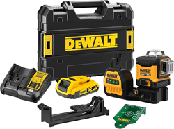 DeWalt DCE089D1G18 | Accu Kruislijnlaser | Groen | 12/18V | XR | 2.0 Ah | Li-Ion - DCE089D1G18-QW
