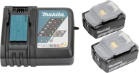 Makita Accessoires Starterset - 2x Accu BL1850B 18V 5,0Ah + DC18RC acculader 197570-9-2