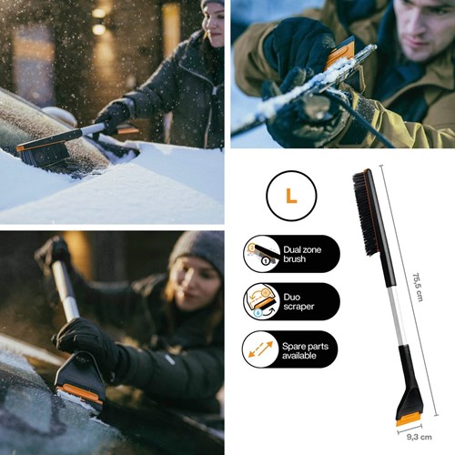 Fiskars Plus Lange sneeuwborstel en ijskrabber voor de auto - 1078494-2