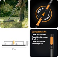 Fiskars OneClick Gazonhark - 1080680-2