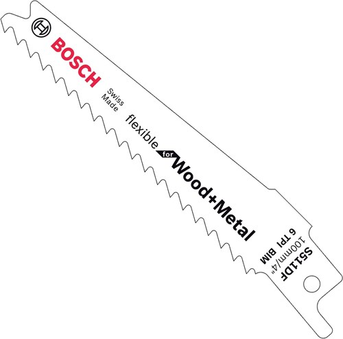 Bosch Accessoires 5x Reciprozaagblad Flexible for Wood and Metal S511DF - 2608657723-2