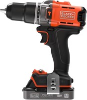 BLACK+DECKER BCD383D1XC Accu Schroef-/Klopboormachine | 18V | 1x 2.0Ah Accu - BCD383D1XC-QW-2