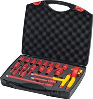 Wiha 43024 | Ratelsleutelset | Geisoleerd | 1/2" | 21-delig - 43024
