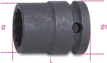 Beta 720B 13-Slagdoppen Twaalfkant - 007201013