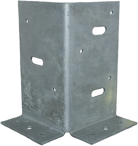 GB paalhouder type A 2 lippen 90x90x145mm zink magnesium | 20 stuks - GB73591