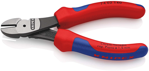 Knipex Kracht-Zijsnijtang | 140 mm Lengte | Meer-Componentengrepen | Zwart Geatramenteerd - 74 02 140 SB-2