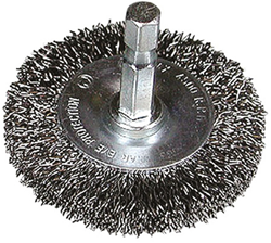 Hikoki accessoires Rondborstel 100X0.3 Met 1/4"Zeskant Stift Met Gegolfd Staaldraad - 751321