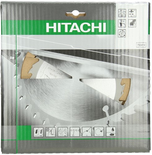 Hikoki Accessoires Hardmetalen Cirkelzaagblad 165X20 Z18 Dun Met Flr Tandvorm Voor Accumachines - 752414