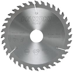 Hikoki Accessoires Hardmetalen Cirkelzaagblad 165X30/20 Z18 Dun Met Flr Tandvorm Voor Accumachines - 752412