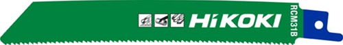Hikoki Accessoires Schrobzaagbladen Rcm31B Gebogen 150Mm 14Tpi (5 Stuks) Metaal 752676