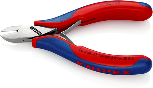 Knipex Elektronica-Zijsnijtang | 115 mm Lengte | Meer-Componentengrepen - 77 02 115 SB-2