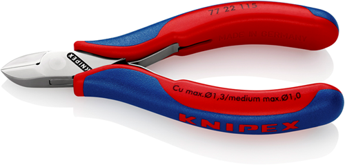 Knipex Elektronica-Zijsnijtang | 115 mm Lengte | Meer-Componentengrepen - 77 22 115 SB