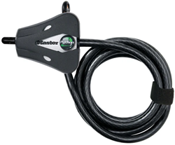 Masterlock Adjustable cable 1.80m x Ø 8mm - braided steel - 2 keys - 8418EURD