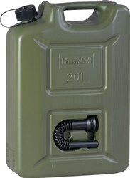 Hunersdorff Brandstofjerrycan | Inhoud 20 l | Olijfgroen HDPE | L350xB165xH495mm | 1 stuk - 802000