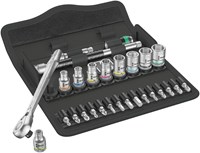 Wera 8100 SA 8 Zyklop Metal-ratelset, omschakelpal, 1/4"-aandrijving, metrisch , 28 -delig - 1 stuk(s) - 05004018001