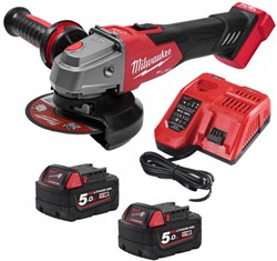 Milwaukee M18 FSAG125XB-502X | Accu Haakse slijper | 125mm | Set | 18V | 5.0Ah - 4933478430
