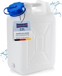 Hunersdorff Jerrycans met wijde hals | 22 l HD-PE | H475xB370xD180mm | 1 stuk - 818200 818200