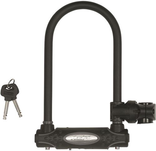 Masterlock U bar with hardened steel shackle 210mm x 110mm x Æ 13mm w/4 keysanti - 8195EURDPRO