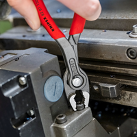 Knipex TwinGrip voor- en zijsnijtang | Antislip kunststof bekleed | Grijs geatramenteerd | Lengte 150 mm - 82 01 150-3