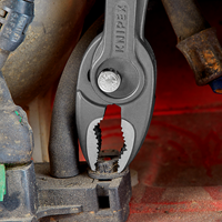 Knipex TwinGrip verstelbare grijptang | Antislip kunststof bekleed | Zwart geatramenteerd | Lengte 200 mm | Zelfbedieningskaart/blister - 82 01 200 SB-3