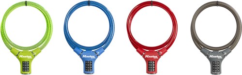 Masterlock Steel cable 0.90 m x Ø 12mm with resettable combination 4 digitsvinyl - 8229EURDPROCOL