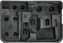 Makita Accessoires Kofferinzet/inlay aluminium koffer zwart boven - 837318-4