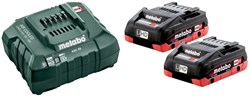Metabo 685163000 | LiHD basisset 18V (2x 4.0Ah accu + ASC 55 lader) - 685163000