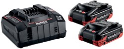 Metabo Basis-set 2 x LiHDX 18V / 4.0 Ah| Met ASC 145 supersnellader - 685306000