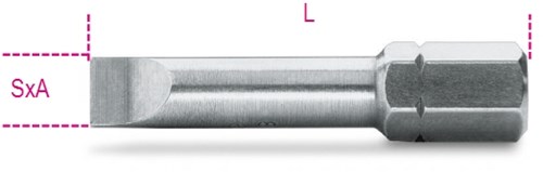 Beta Bits voor sleufschroeven 866LP 1X5,5 - 008660005