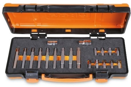 Beta 867/C20 Assortiment van 18 bits met RIBE® profiel | met 10 mm zeskant aansluiting en 2 toebehoren | in metalen kistje met zacht foam inleg - 008670920 008670920