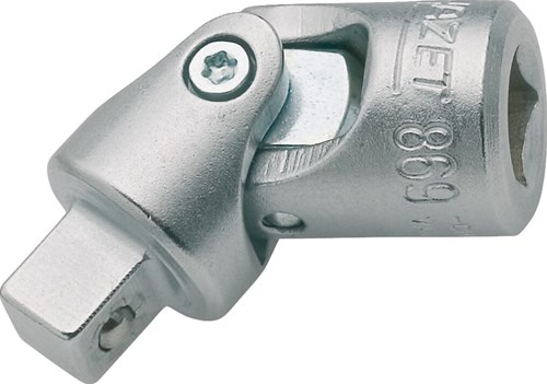 HAZET Universeel scharnier 869 · 1/4 inch (6,3 mm) vierkant hol · 1/4 inch (6,3 mm) vierkant massief · Lengte: 36,5 mm
