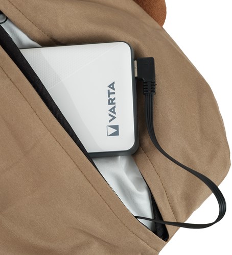 Eurom Warmigo Taupe | Warmtekussen | Tot 10 uur warmte | Powerbank 20.000 mAh meegeleverd | Instelbaar in 3 standen | 346602-2