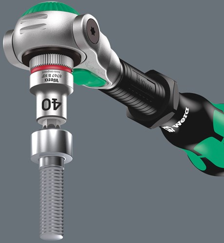 Wera 8767 B HF TORX® Zyklop Bitdop met 3/8"-aandrijving, met vasthoudfunctie, TX 45 x 100.5 mm - 1 stuk(s) - 05003071001-3