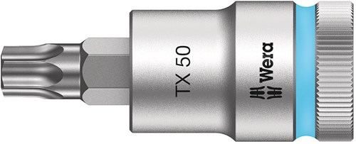 Wera 8767 C HF TORX® TORX® Zyklop Bit/dop-combinatie met 1/2" Aandrijving met Vasthoudfunctie , TX 50 x 60 mm - 1 stuk(s) - 05003836001