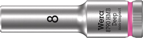 Wera 8790 HMB Deep Hand- en Machinedop met 3/8"-aandrijving, 8 x 64 mm - 05004530001