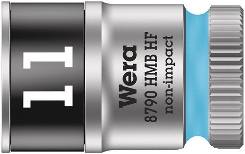 Wera 8790 HMB HF Zyklop Hand- en Machinedop, met 3/8"-aandrijving met vasthoudfunctie, 11.0 x 29.0 mm - 1 stuk(s) - 05003745001