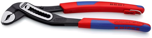 Knipex Cobra® Hightech-Waterpomptang | 180 mm Lengte | Anti-Slip | Kunststof Bekleed | Grijs Geatramenteerd - 87 01 180 SB
